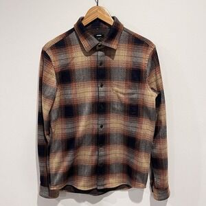 Gorp Core Mens Flannel Small Express Cabin Core Shirt Stretch Warm Plaid